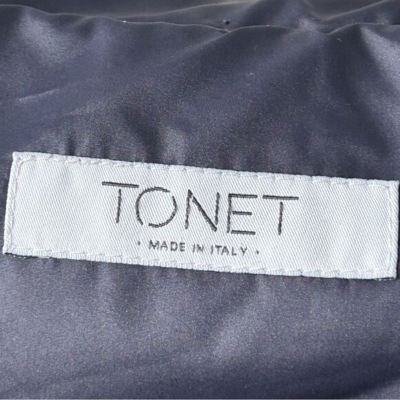 TONET made in Italy Alpaca blend Plaid Hooded Coat - Picture 6 of 11